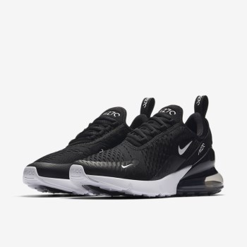 Nike Air Max 270 - Női Utcai Cipő - Fekete/Fehér/Sötét Szürke